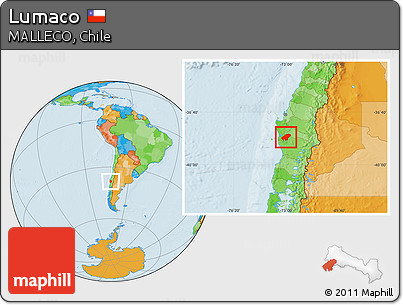 Political Location Map of Lumaco