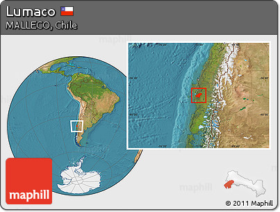 Satellite Location Map of Lumaco