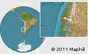 Satellite Location Map of Lumaco, highlighted parent region