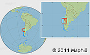 Savanna Style Location Map of Lumaco, within the entire country