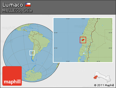 Savanna Style Location Map of Lumaco