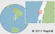 Savanna Style Location Map of Lumaco, highlighted country