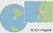 Savanna Style Location Map of Lumaco, highlighted parent region