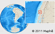 Shaded Relief Location Map of Lumaco