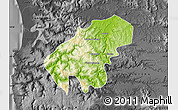 Physical Map of Lumaco, darken, desaturated