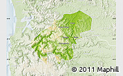Physical Map of Lumaco, lighten