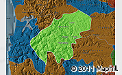 Political Map of Lumaco, darken
