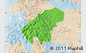 Political Map of Lumaco, lighten