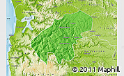 Political Map of Lumaco, physical outside