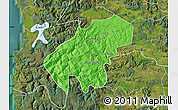 Political Map of Lumaco, satellite outside