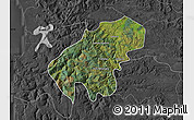 Satellite Map of Lumaco, darken, desaturated