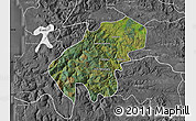 Satellite Map of Lumaco, desaturated
