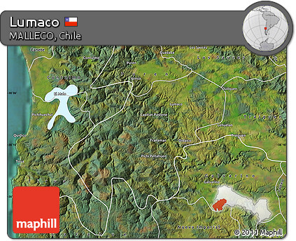 Satellite Map of Lumaco