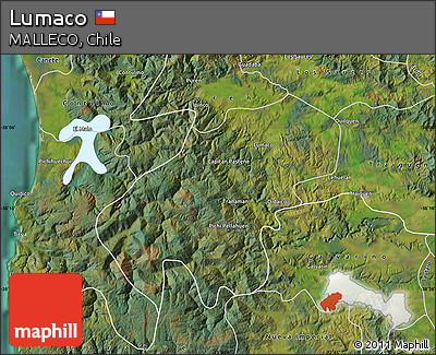 Satellite Map of Lumaco