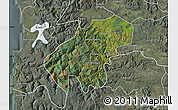 Satellite Map of Lumaco, semi-desaturated