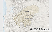 Shaded Relief Map of Lumaco, lighten