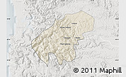 Shaded Relief Map of Lumaco, lighten, semi-desaturated