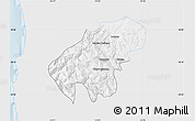 Silver Style Map of Lumaco, single color outside