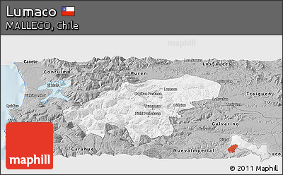 Gray Panoramic Map of Lumaco