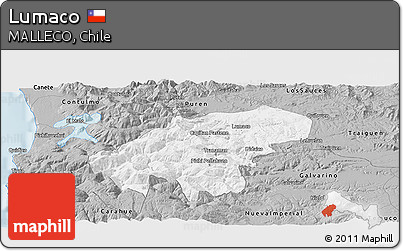 Gray Panoramic Map of Lumaco