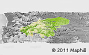 Physical Panoramic Map of Lumaco, desaturated