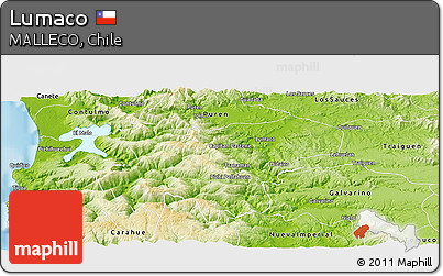Physical Panoramic Map of Lumaco