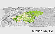 Physical Panoramic Map of Lumaco, lighten, desaturated