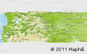 Physical Panoramic Map of Lumaco