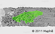 Political Panoramic Map of Lumaco, desaturated