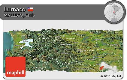 Satellite Panoramic Map of Lumaco