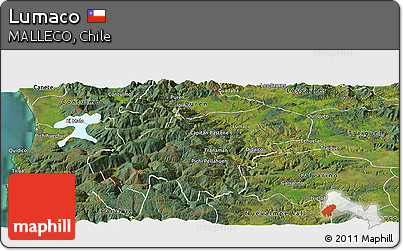 Satellite Panoramic Map of Lumaco