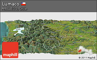 Satellite Panoramic Map of Lumaco