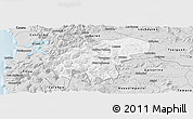 Silver Style Panoramic Map of Lumaco