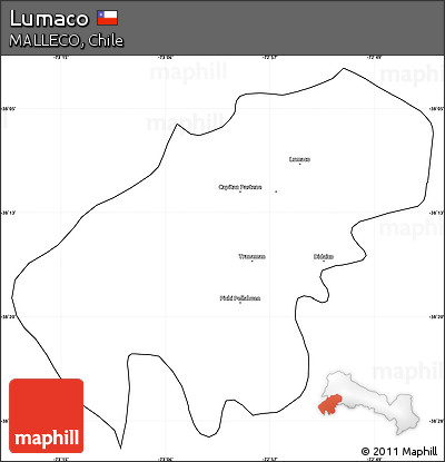 Blank Simple Map of Lumaco, cropped outside