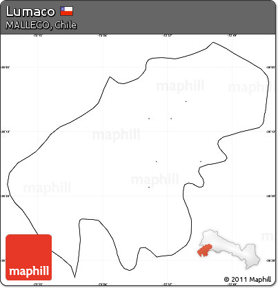 Blank Simple Map of Lumaco, cropped outside, no labels