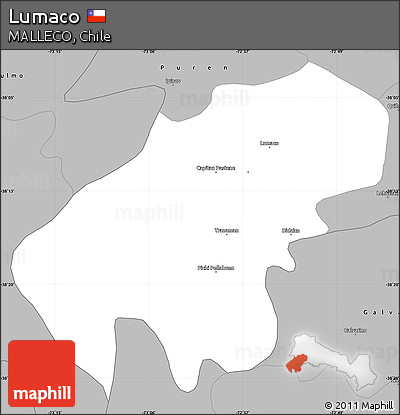 Gray Simple Map of Lumaco