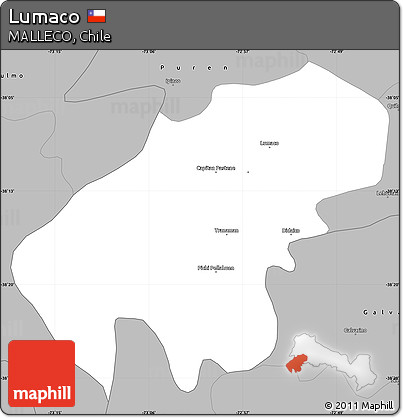 Gray Simple Map of Lumaco
