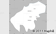 Gray Simple Map of Lumaco, single color outside