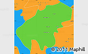Political Simple Map of Lumaco