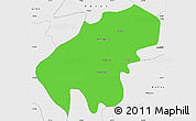 Political Simple Map of Lumaco, single color outside, borders and labels