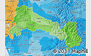 Political Shades Map of MALLECO