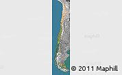Satellite Map of Chile, desaturated, land only