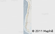 Shaded Relief Map of Chile, lighten, semi-desaturated
