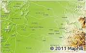 Physical 3D Map of Chillan