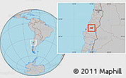 Gray Location Map of Chillan