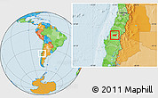 Political Location Map of Chillan