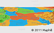 Political Panoramic Map of Chillan