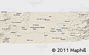Shaded Relief Panoramic Map of Chillan