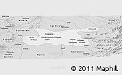Silver Style Panoramic Map of Chillan