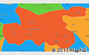 Political Simple Map of Chillan